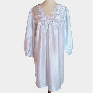 Vintage - Barbizon Baby Blue Liquid Satin Nightgown